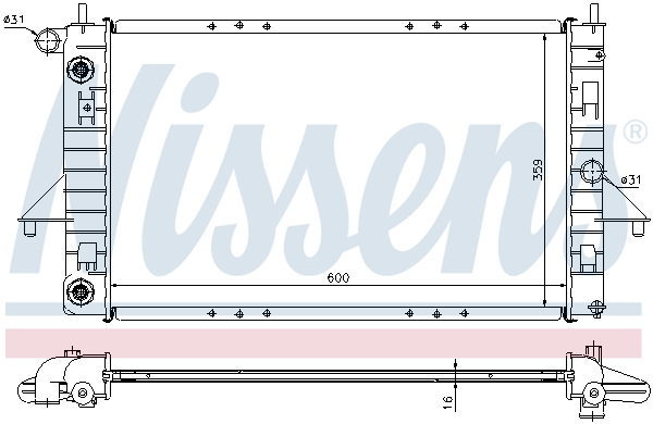 Radiateur Nissens 689011