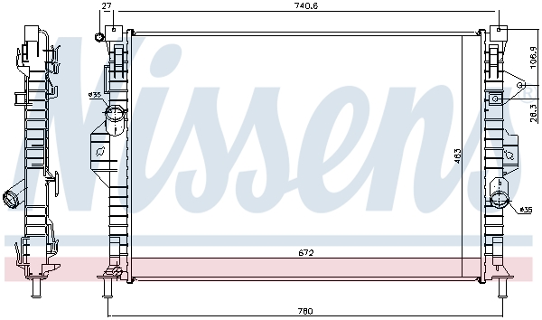 Nissens Radiateur 69253