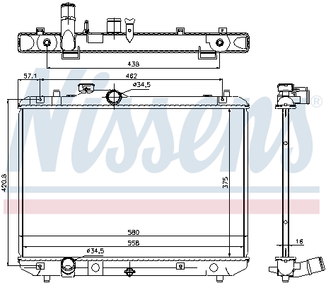 Nissens Radiateur 69400