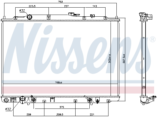 Nissens Radiateur 69476