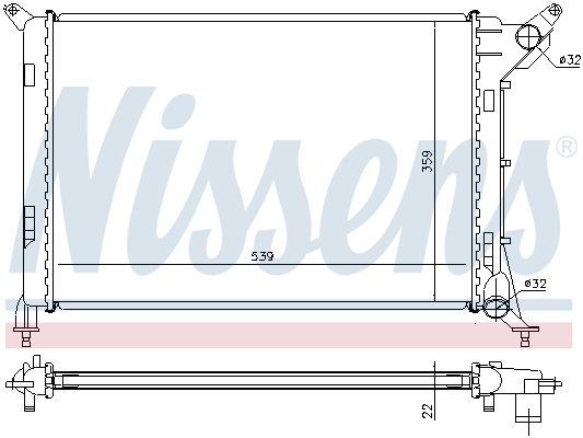 Nissens Radiateur 69702A