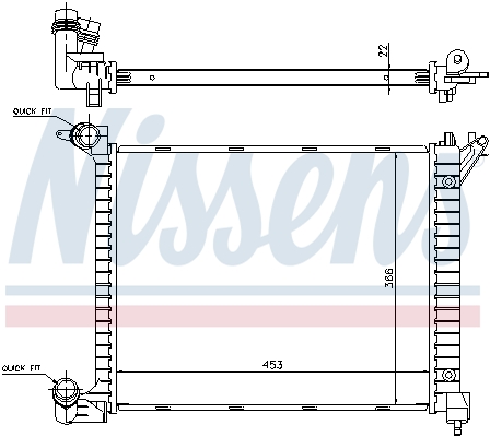 Nissens Radiateur 69704A