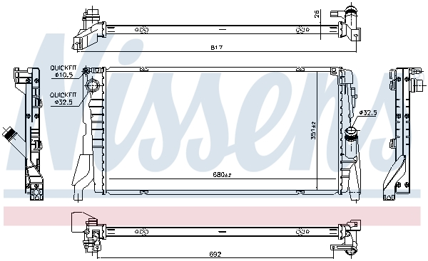 Nissens Radiateur 69708