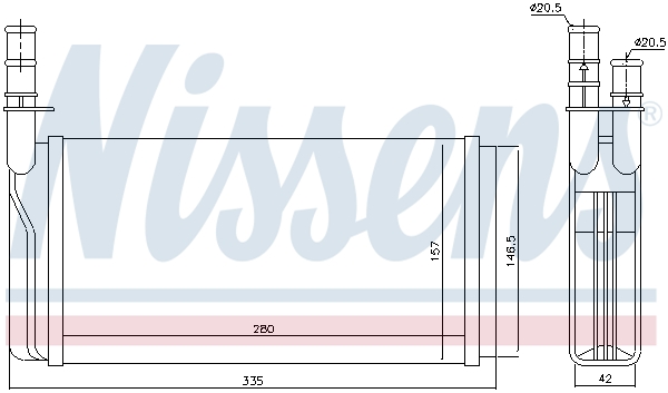 Nissens Kachelradiateur 70011