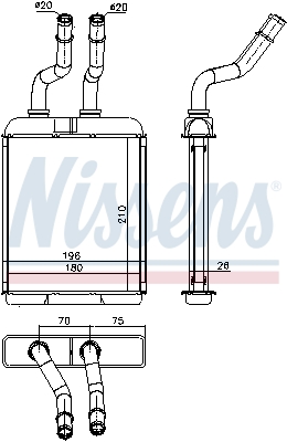 Nissens Kachelradiateur 70017