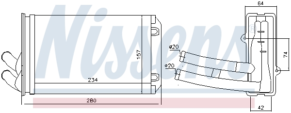 Nissens Kachelradiateur 70222