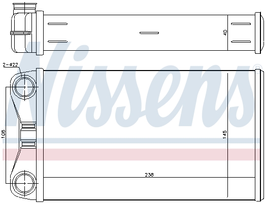 Nissens Kachelradiateur 70226