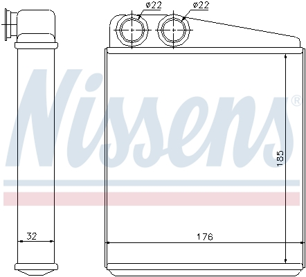 Nissens Kachelradiateur 70228