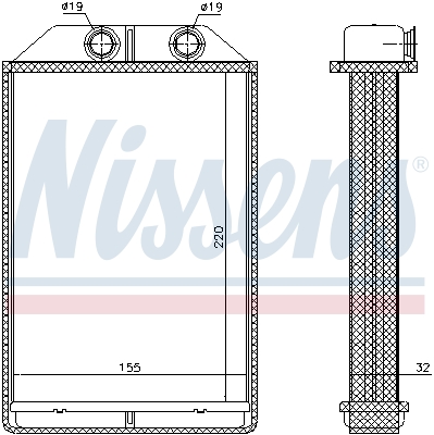 Nissens Kachelradiateur 70234