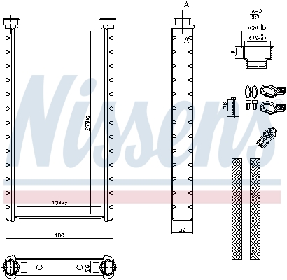 Nissens Kachelradiateur 70235