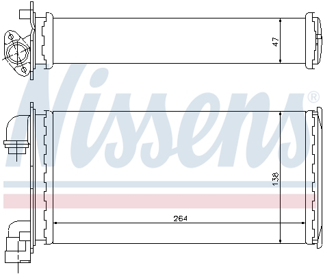 Nissens Kachelradiateur 70501