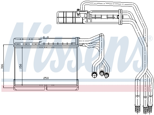 Nissens Kachelradiateur 70506