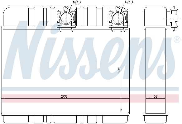 Nissens Kachelradiateur 70514