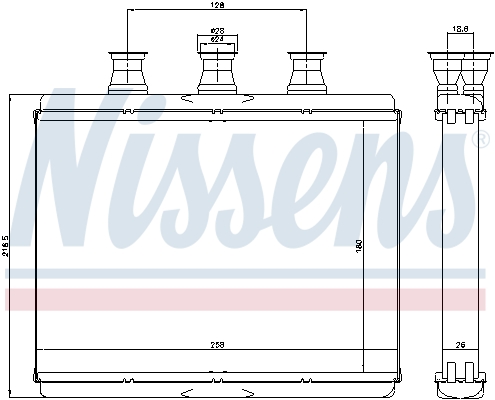 Nissens Kachelradiateur 70517