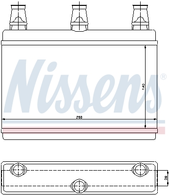 Nissens Kachelradiateur 70522