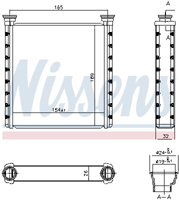 Nissens Kachelradiateur 70533