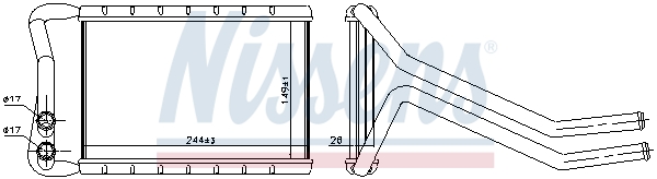 Nissens Kachelradiateur 707073