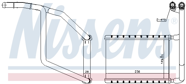 Nissens Kachelradiateur 707078