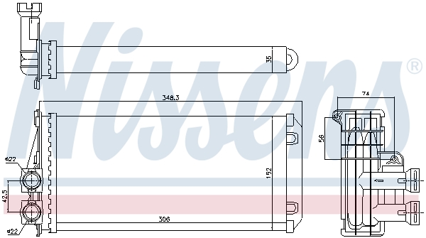 Nissens Kachelradiateur 707083