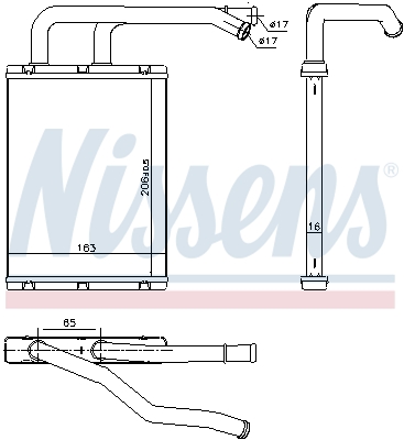 Nissens Kachelradiateur 707176