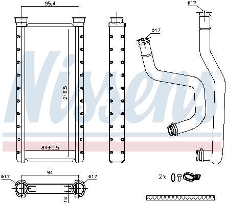 Nissens Kachelradiateur 707183