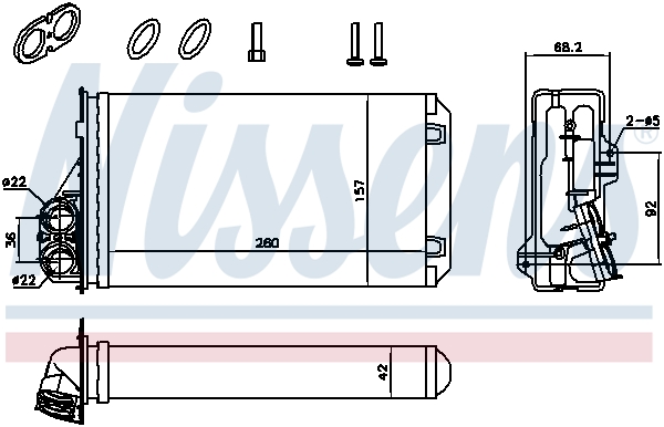 Nissens Kachelradiateur 707184