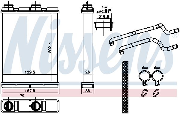 Nissens Kachelradiateur 707202