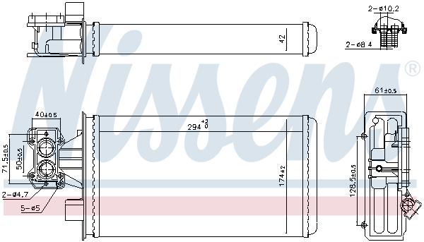 Nissens Kachelradiateur 707207