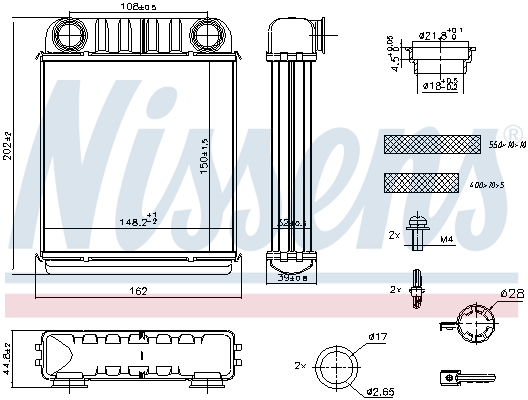 Nissens Kachelradiateur 707216