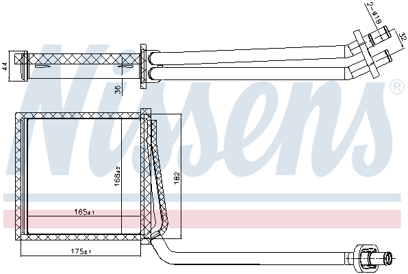 Nissens Kachelradiateur 707217