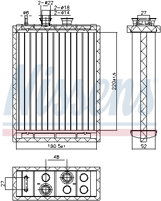 Nissens Kachelradiateur 707220