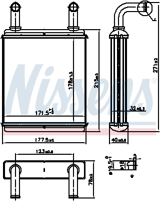 Nissens Kachelradiateur 707225