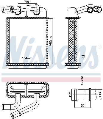 Kachelradiateur Nissens 707313