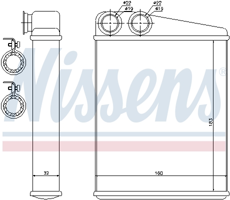 Nissens Kachelradiateur 70807