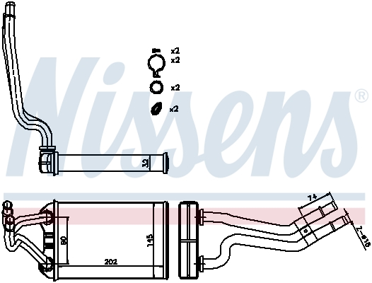 Nissens Kachelradiateur 70980