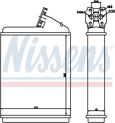 Nissens Kachelradiateur 71130