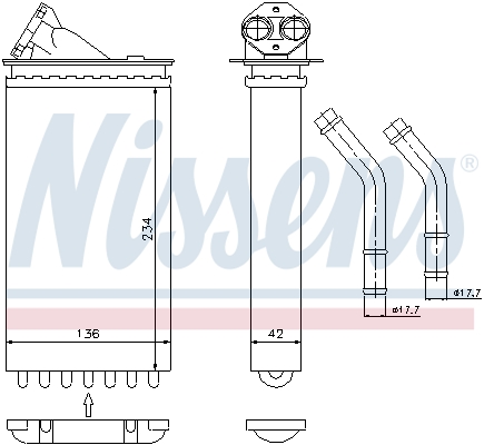 Nissens Kachelradiateur 71141