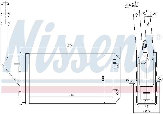 Nissens Kachelradiateur 71143