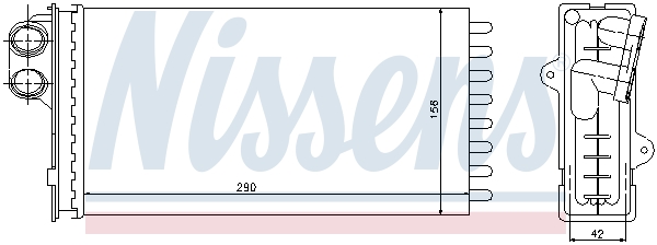 Nissens Kachelradiateur 71145