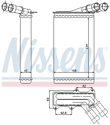 Kachelradiateur Nissens 71146