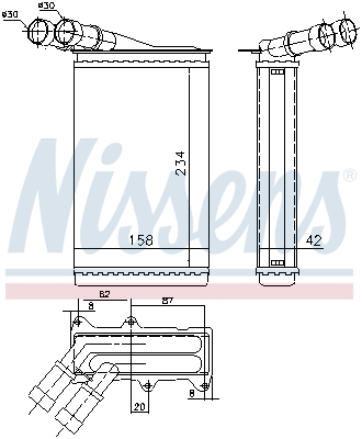 Nissens Kachelradiateur 71147