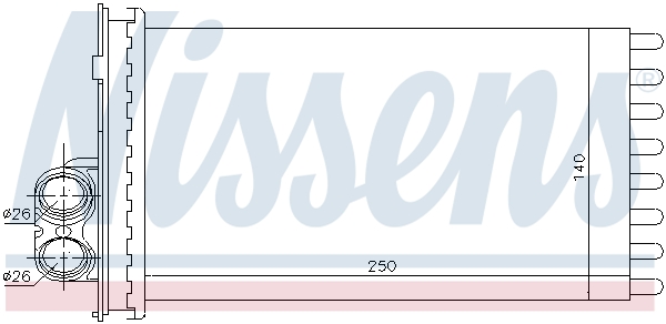 Nissens Kachelradiateur 71154