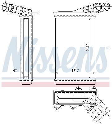 Nissens Kachelradiateur 71156