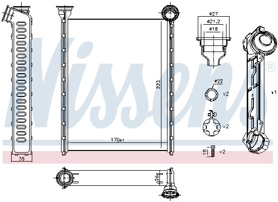 Nissens Kachelradiateur 71162