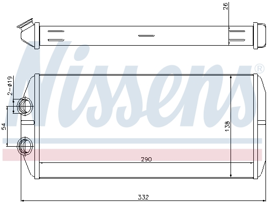 Nissens Kachelradiateur 71164