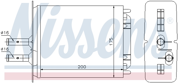 Nissens Kachelradiateur 71439