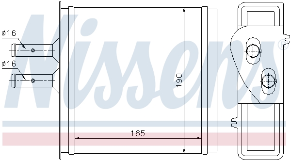 Nissens Kachelradiateur 71442