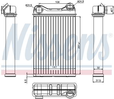 Nissens Kachelradiateur 71445