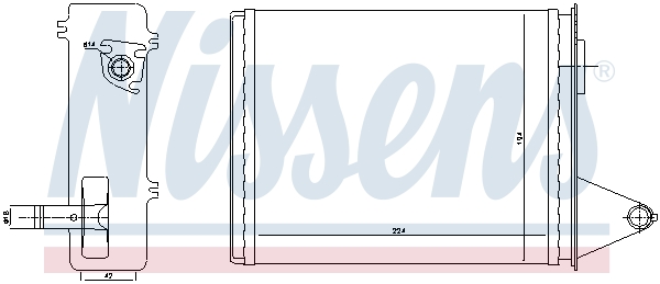 Nissens Kachelradiateur 71448