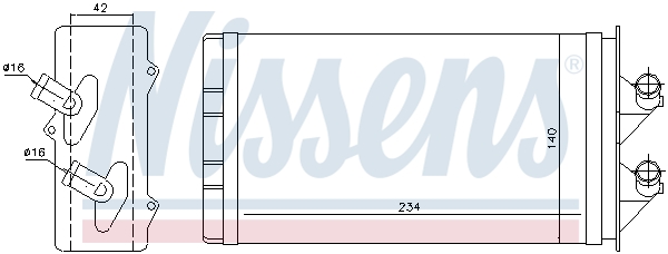 Nissens Kachelradiateur 71449